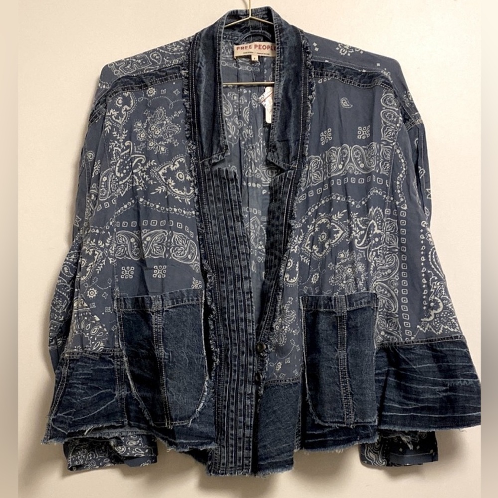 Free People bandana dreams jacket NWOT small❤️